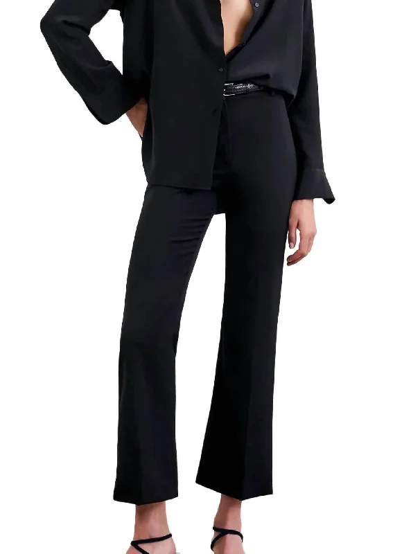 Cropped Corette Pant In Black