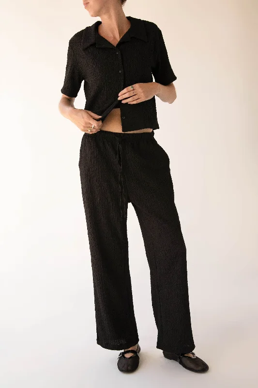 DRAWSTRING CRINKLE PANT