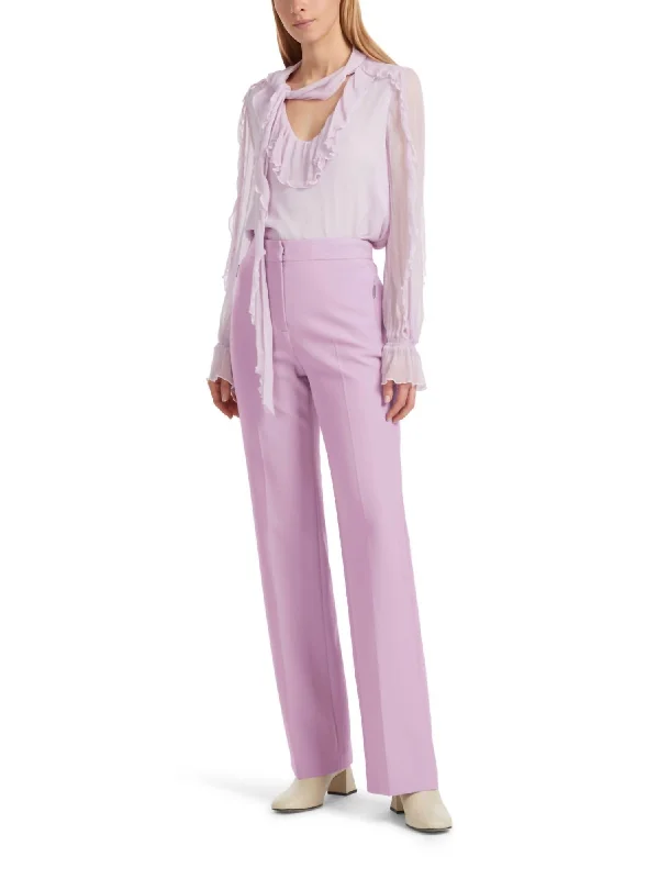 Faid High Waist Trousers In Lilac