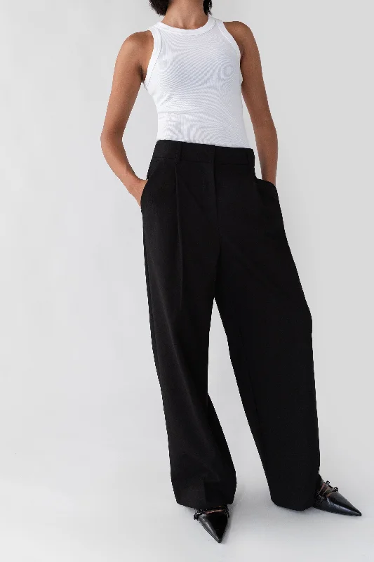 WIDE LEG HIGH-RISE DRESS PANT