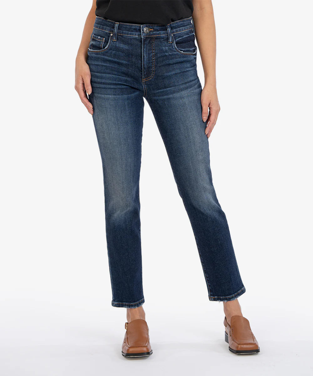 Kut From The Kloth Reese Mid Rise Straight Jeans (Enchantment)