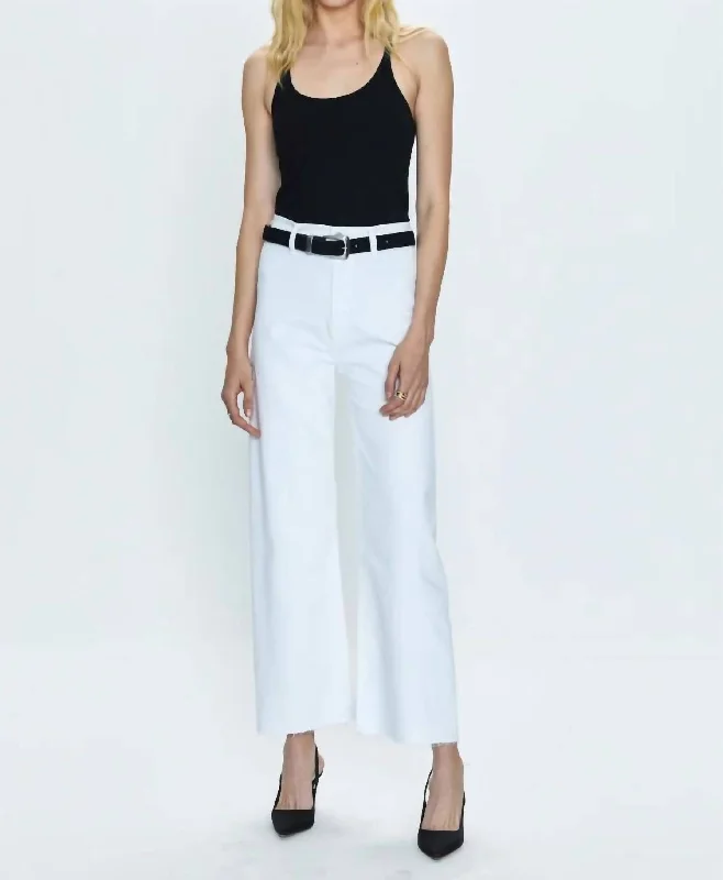 Penny High Rise Wide Leg Pants In Blizzard