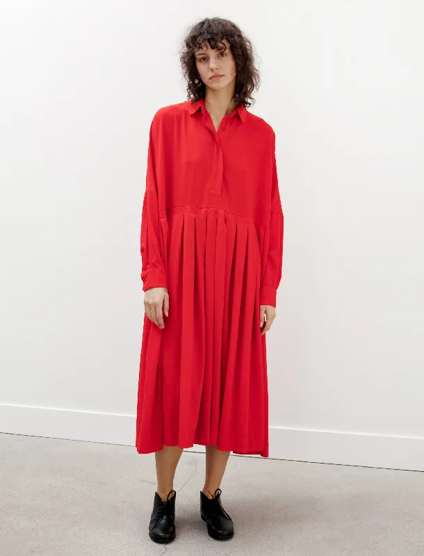 Waga Box Dress Voile Red