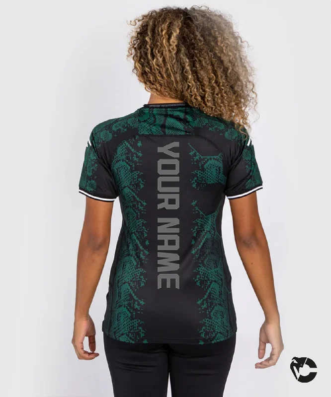 UFC Adrenaline by Venum Personalized Authentic Fight Night Women’s Walkout Jersey - Emerald Edition - Green/Black