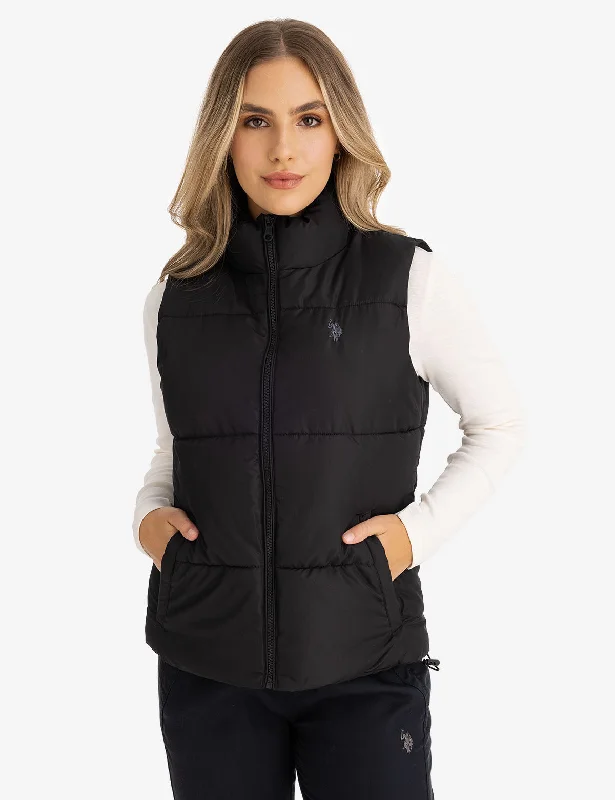 CLASSIC PUFFER VEST WITH ZIP POCKETS