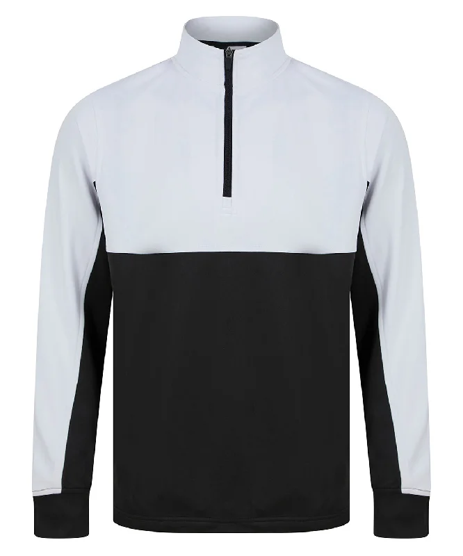 Black/White - Kids ¼-tracksuit top