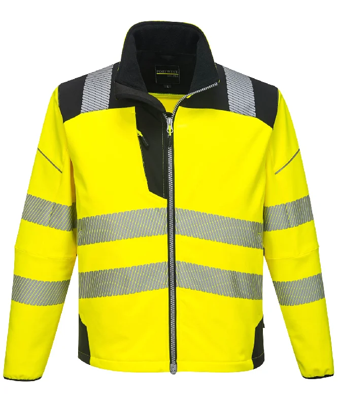 Yellow/Black - PW3 Hi-vis softshell jacket (T402)