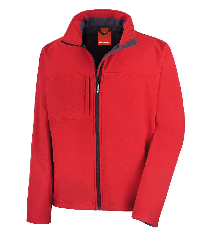 Red - Classic softshell jacket