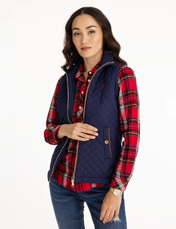 SIDE KNIT QUILTED VEST