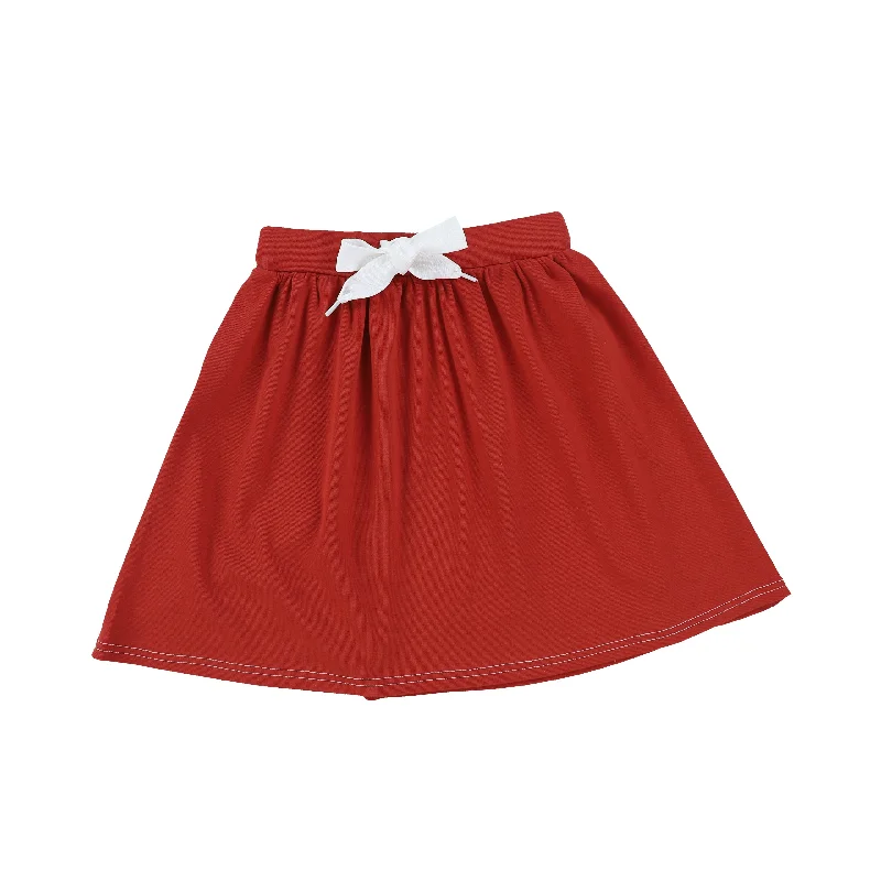 BAMBOO BASICS BERRY DRAW STRING JERSEY SKIRT [Final Sale]