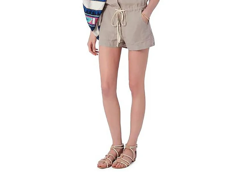 Cargo Romper In Gray