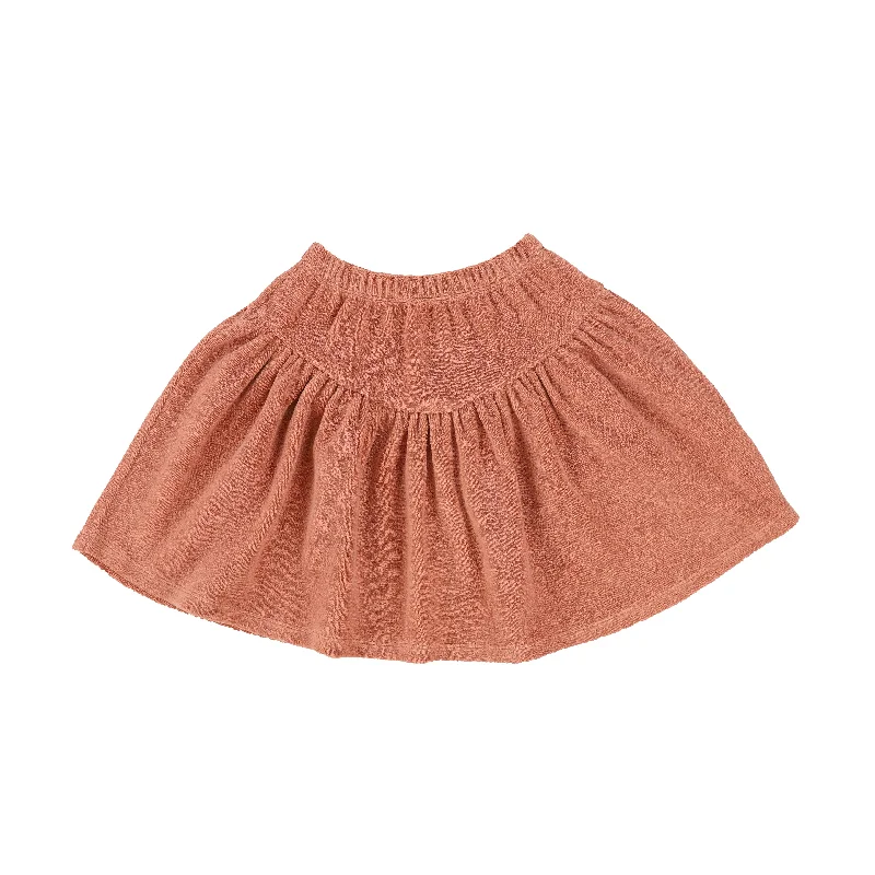 LETTER TO THE WORLD CORAL TERRY DROP WAIST SKIRT [Final Sale]