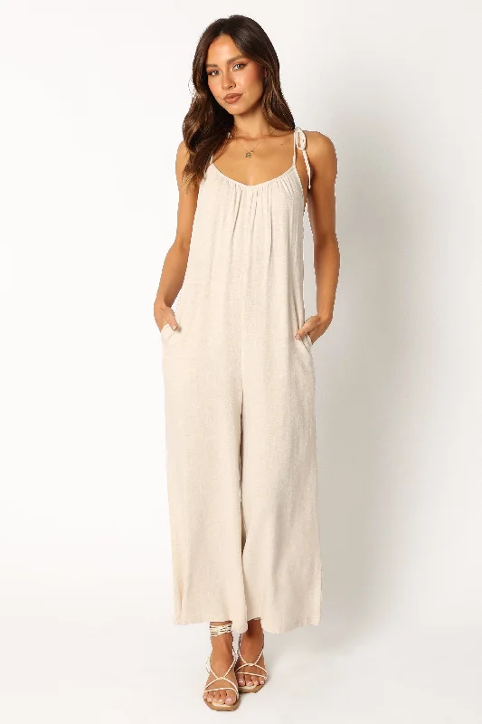 Margot Jumpsuit - Oatmeal