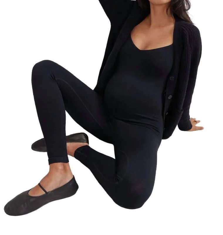 The Body Rib Unitard In Black