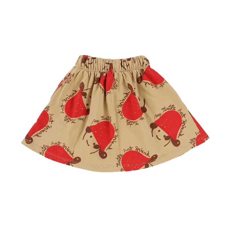 Weekend House Sand Turtle Allover Print Skirt [Final Sale]