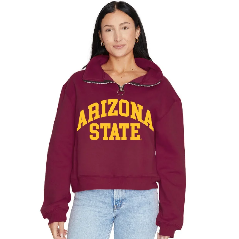 Arizona State ASU Quarter Zip Sweatshirt