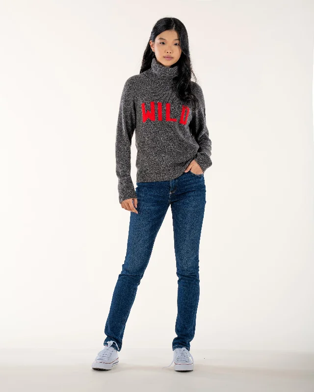 Avril Dark Heather Grey Sweater