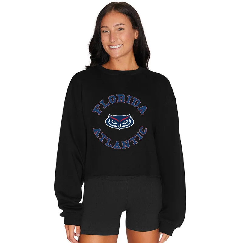 Florida Atlantic Owls Black Crewneck