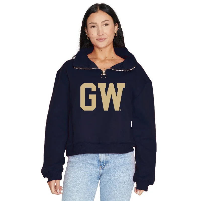 George Washington University Quarter Zip Sweatshirt