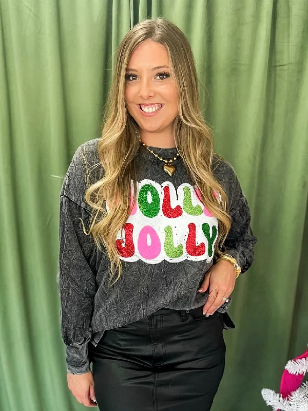 Holly Jolly Mineral Wash Sweatshirt