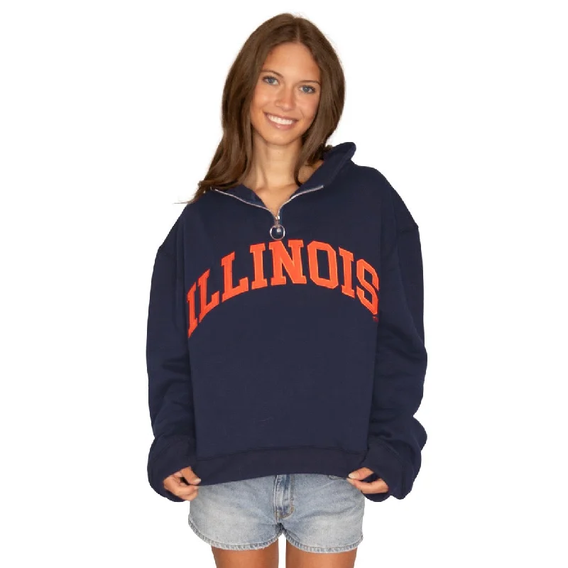 Illinois Fighting Illini Quarter Zip Sweatshirt