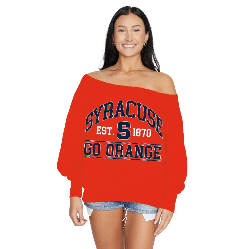 Syracuse Off the Shoulder Sweatshirt