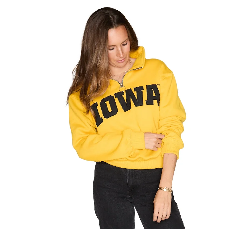 Iowa Hawkeyes Quarter Zip Sweatshirt