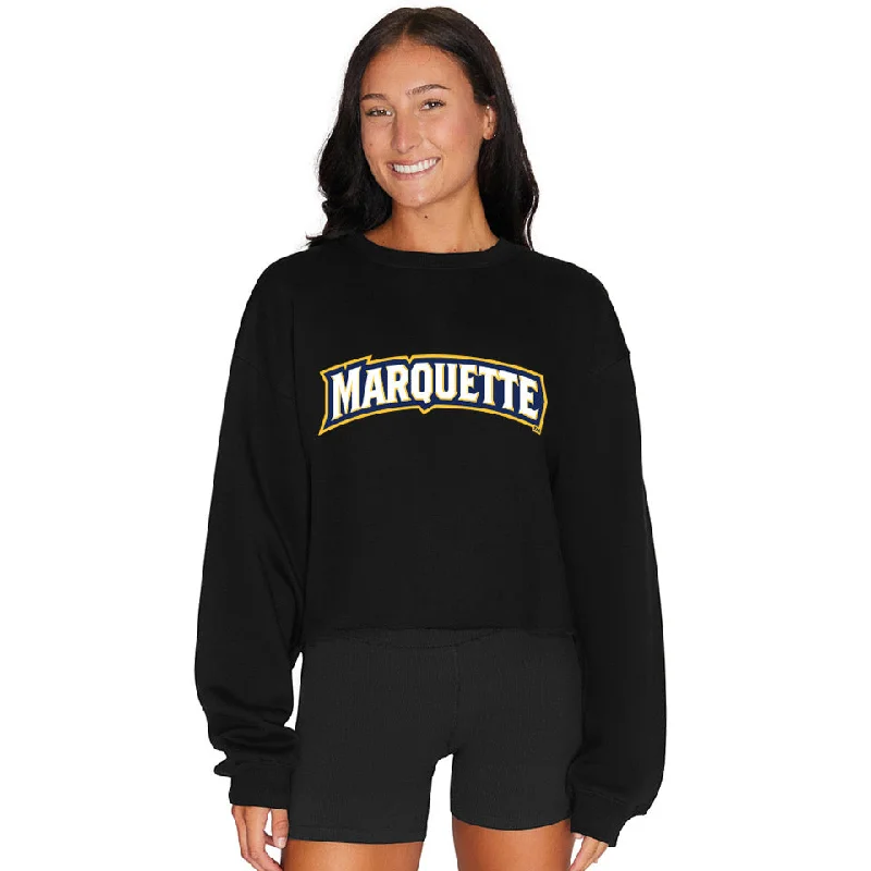 Marquette Black Crewneck