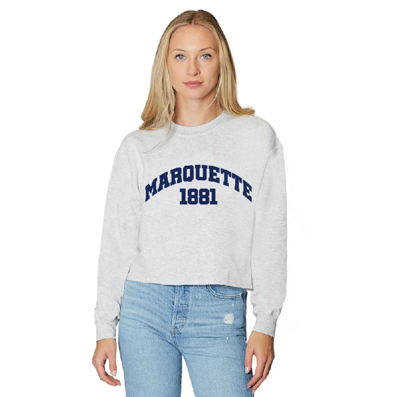 Marquette Established Gray Crewneck