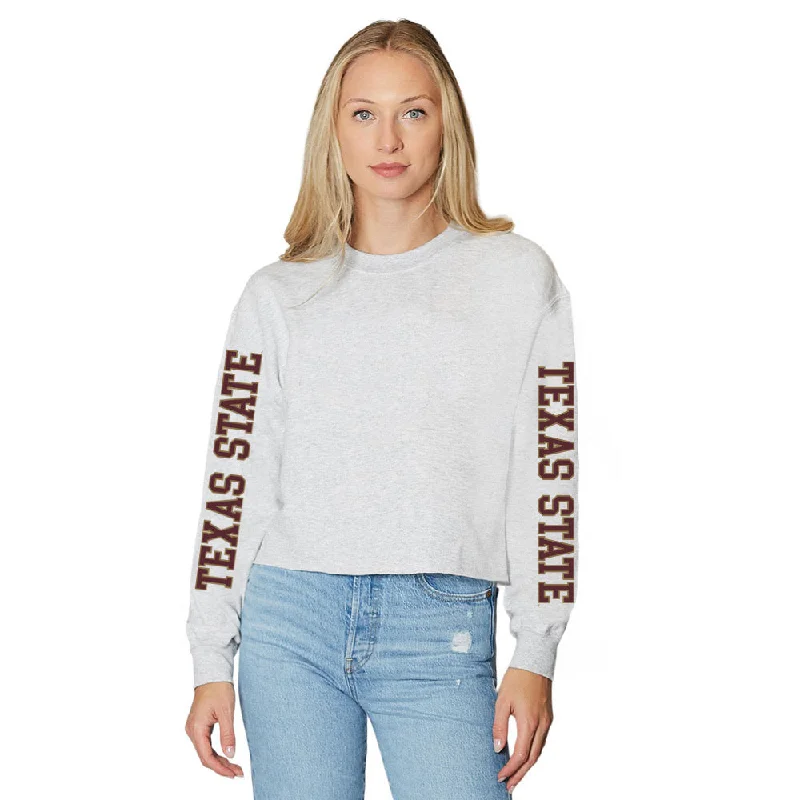 Texas State Varsity Gray Crewneck