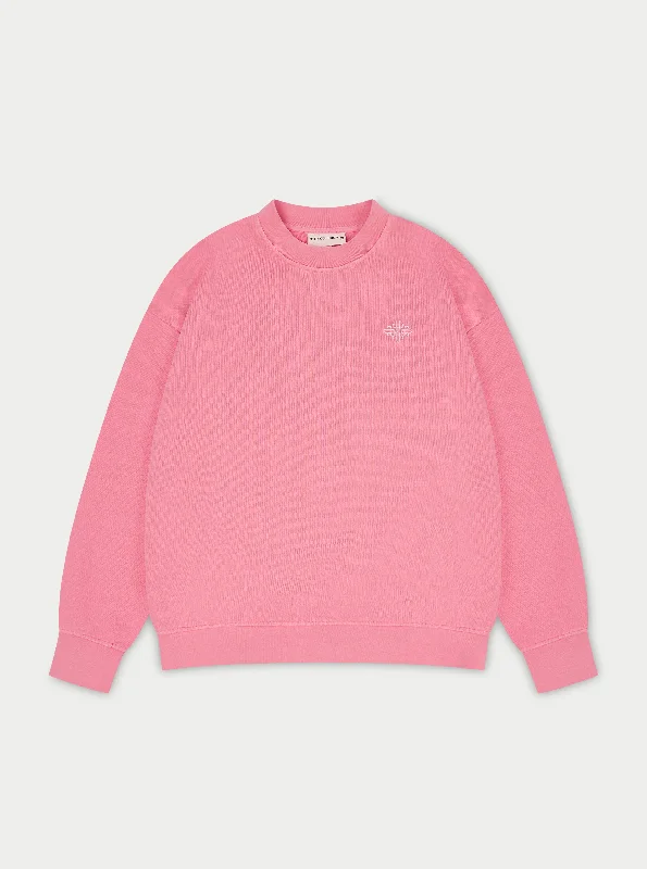 EMBLEM OVERSIZED SWEATSHIRT - PINK